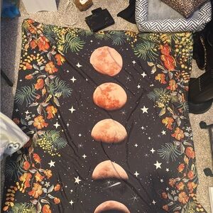 Celestial Moon Phase Tapestry